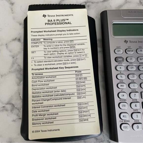 Texas Instruments BA II Plus Professional Calculator - Picture 4 of 7